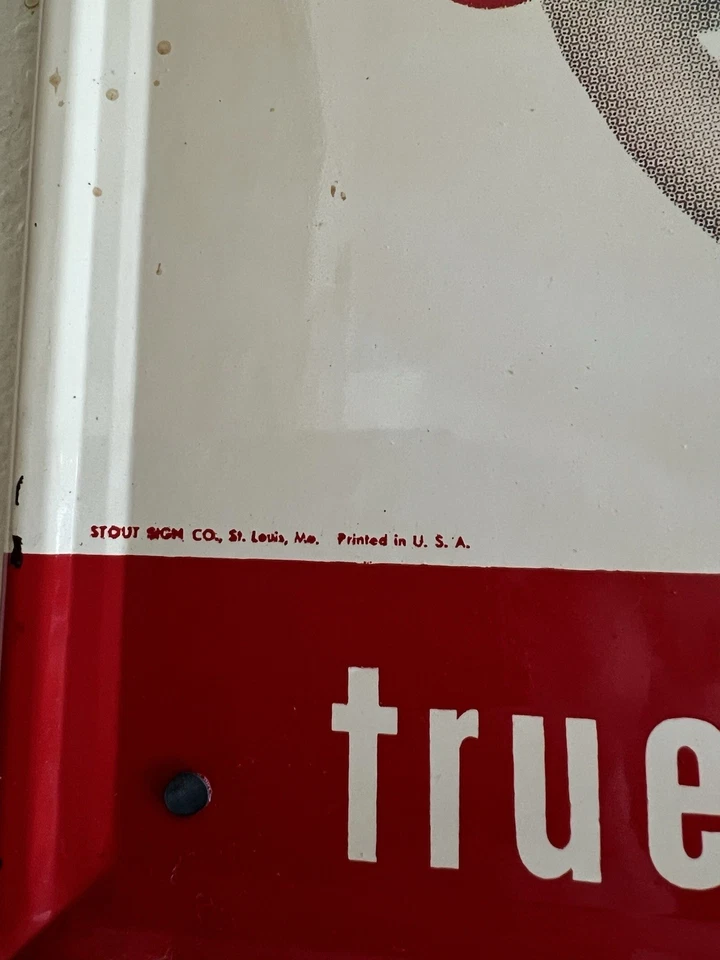 Vintage Original COTT Soda Tin Metal Advertising Sign Vibrant Excellent Cond - Image 2 of 4