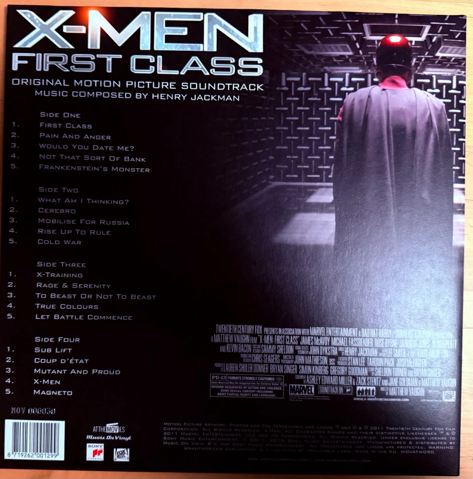 X-Men First Class - OST - 2LP Limited Edition Silver Vinyl - Music on Vinyl - Image 4 of 4