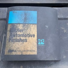 Vintage Ditzler Automotive Finishes Paint Chip Book Color Manual 1970s
