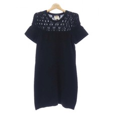 Chanel Cashmere Dress Black Size 34 Chest 15.0 in Length 32.7 in