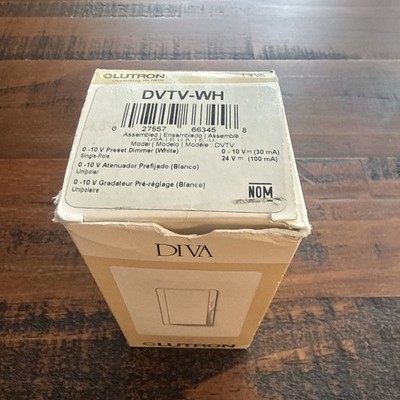 Lutron Diva Dimmer - White (DVTV-WH)