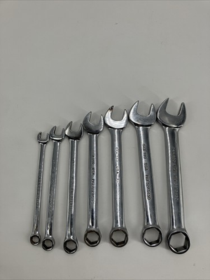 #ad Snap On Tools 7 Piece SAE Combination Wrench Set 6 Point OXA80 OXA200 $74.95