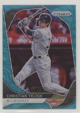 2020 Panini Prizm Tier II Teal Wave Prizm Christian Yelich #131 2t9