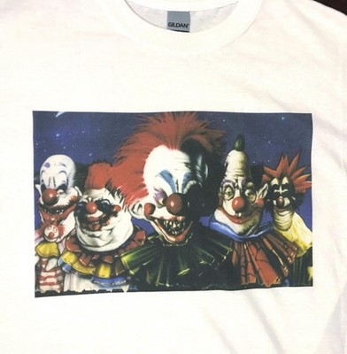 Killer Klowns from Outer Space punk goth retro white Size Large unisex T-shirt