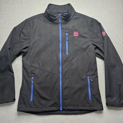 Rokk Norwegian Norway Jacket Adult Men Size Large Black Tech
