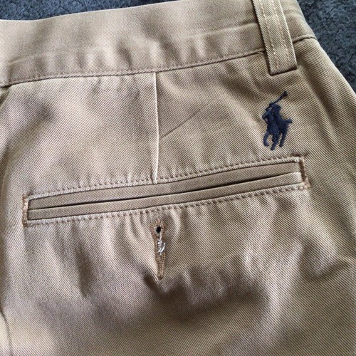 Polo by Ralph Lauren Preston Pant Uomo 32x25 Khaki Chino Pantaloni Casual - Foto 4 di 5