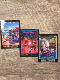 Shining Force III Scenario 2 & 3 Sega Saturn Set Stickers, Used