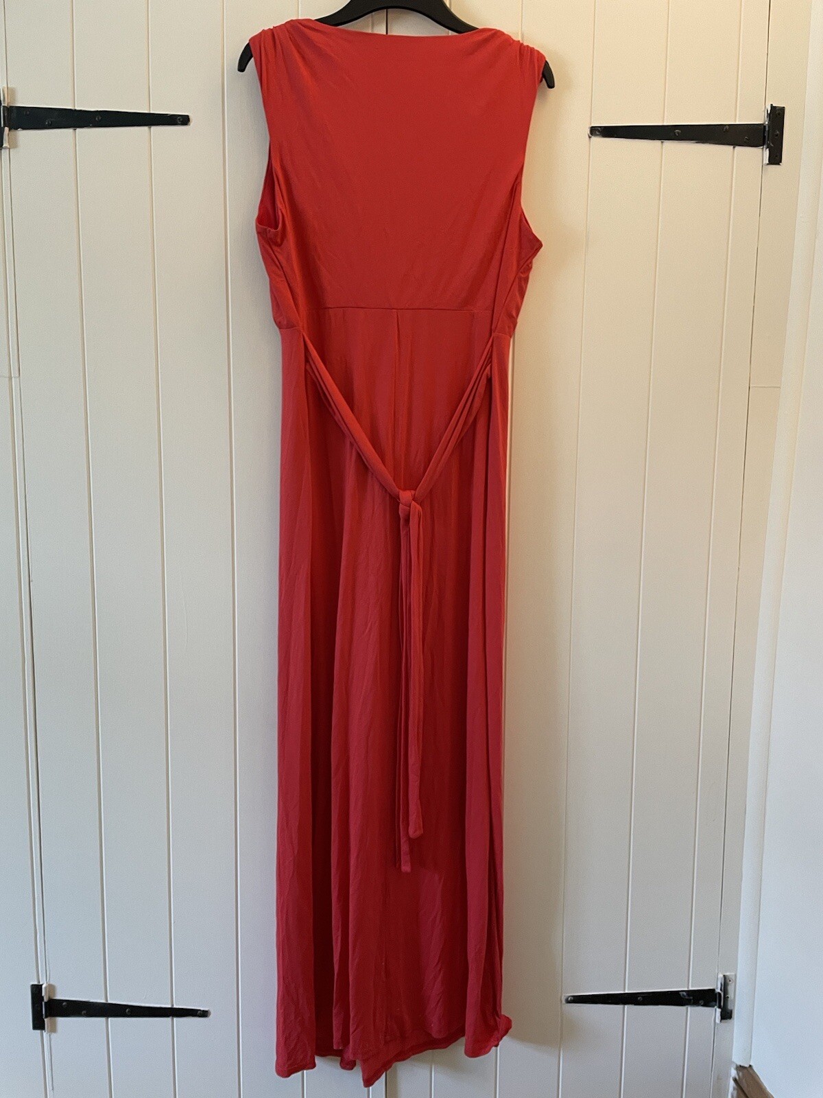 Red Herring Maternity Dress Size 16 Red Pink Maxi Length Sleeveless
