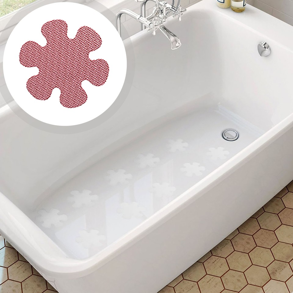 Slipresistant Shower Stickers Safe Floor Colorful Flower Non Slip