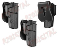 FONDINA POLIMERO CYTAC NERA PER PISTOLA BERETTA 92 FS, TAURUS, GSG92, GIRSAN 