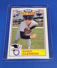1987 Topps '86 All-Star Commemorative Set #21 of 22 - ROGER CLEMENS Red Sox - L