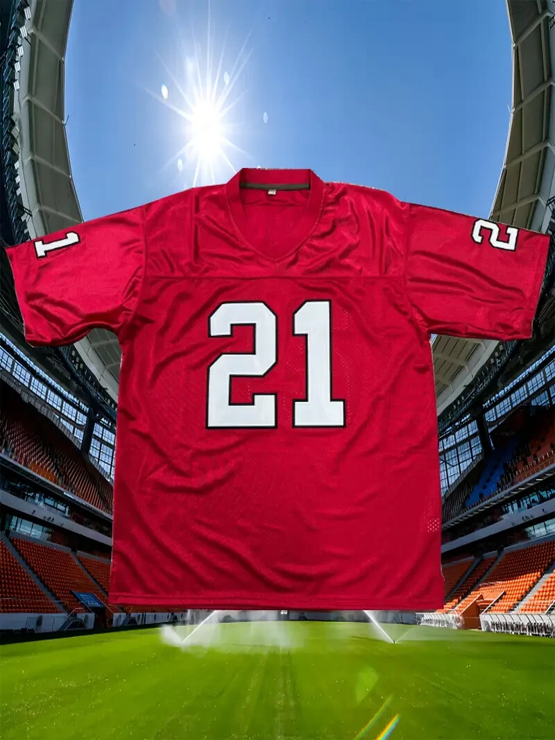 DEION SANDERS #21 Jersey L Football PRIME TIME STITCHED SAN