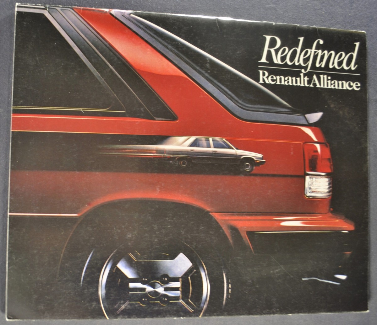 1987 Renault Alliance Catalog Brochure Convertible Sedan Nice