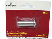 Brainerd Wide Angle Door Viewer ~ Satin Nickel ~ Peephole ~ Home Security ~ NEW