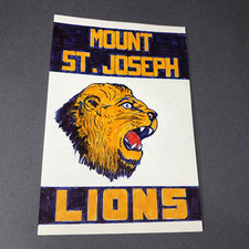 Mount St. Joseph Lions OH Ohio 4x6 Scrapbook Collage Art Artwork
