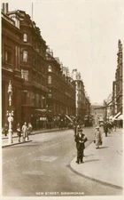 Birmingham Warwickshire New Street England OLD PHOTO