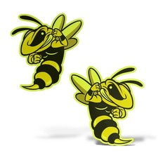 x2 Sticker APE VESPA Adesivo PVC Auto Moto Camper Fuoristrada Casco Cofano 4x4