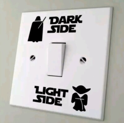 Star Wars Dark Light Seitenschalter. Kinderzimmer Lichtschalter.