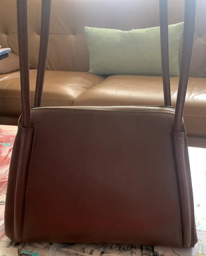 Vintage Delvaux Alexandre Leather Shoulder Bag. Handmade, Authentic