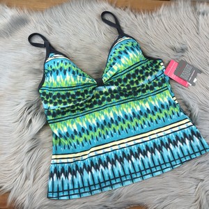 neon green tankini