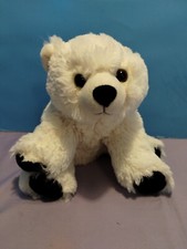 Wild Republic Plush Polar Bear Stuffed Animal Lovey Toy Wildlife Black Paws 11  