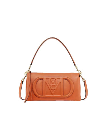 MCM MODE TRAVIA SHOULDER BAG IN BOMBAY BROWN SPANISH CALF LEATHER