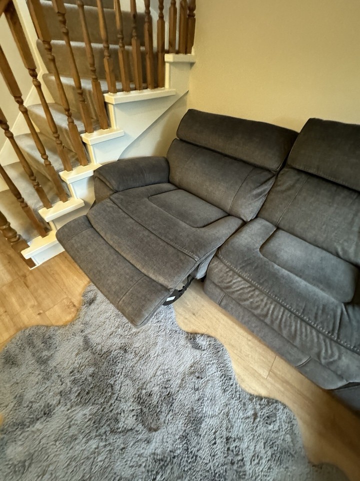 Grey Harveys Brooklyn 5 Seater Power Recliner Corner Sofa, Fabric eBay
