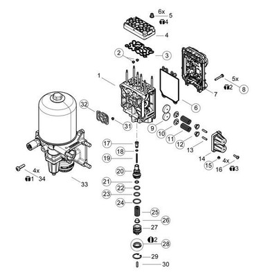 Bellow, brake caliper guide WABCO 9325109652