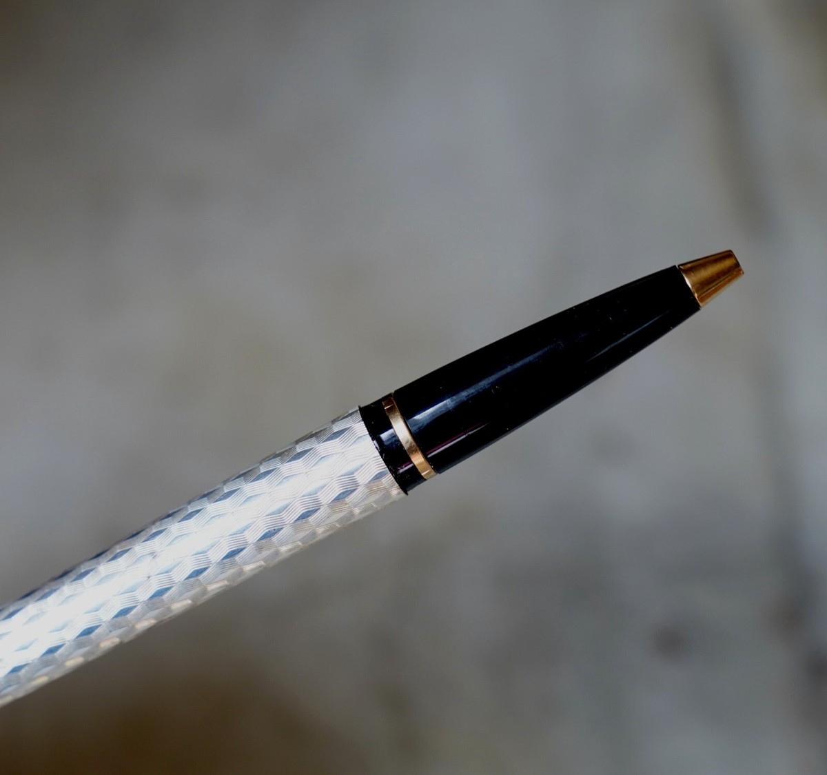 Stylo Roller Sheaffer Imperial En Argent Massif 925 - Motif Tresse, Occasion, Stylo Prestige De Collection