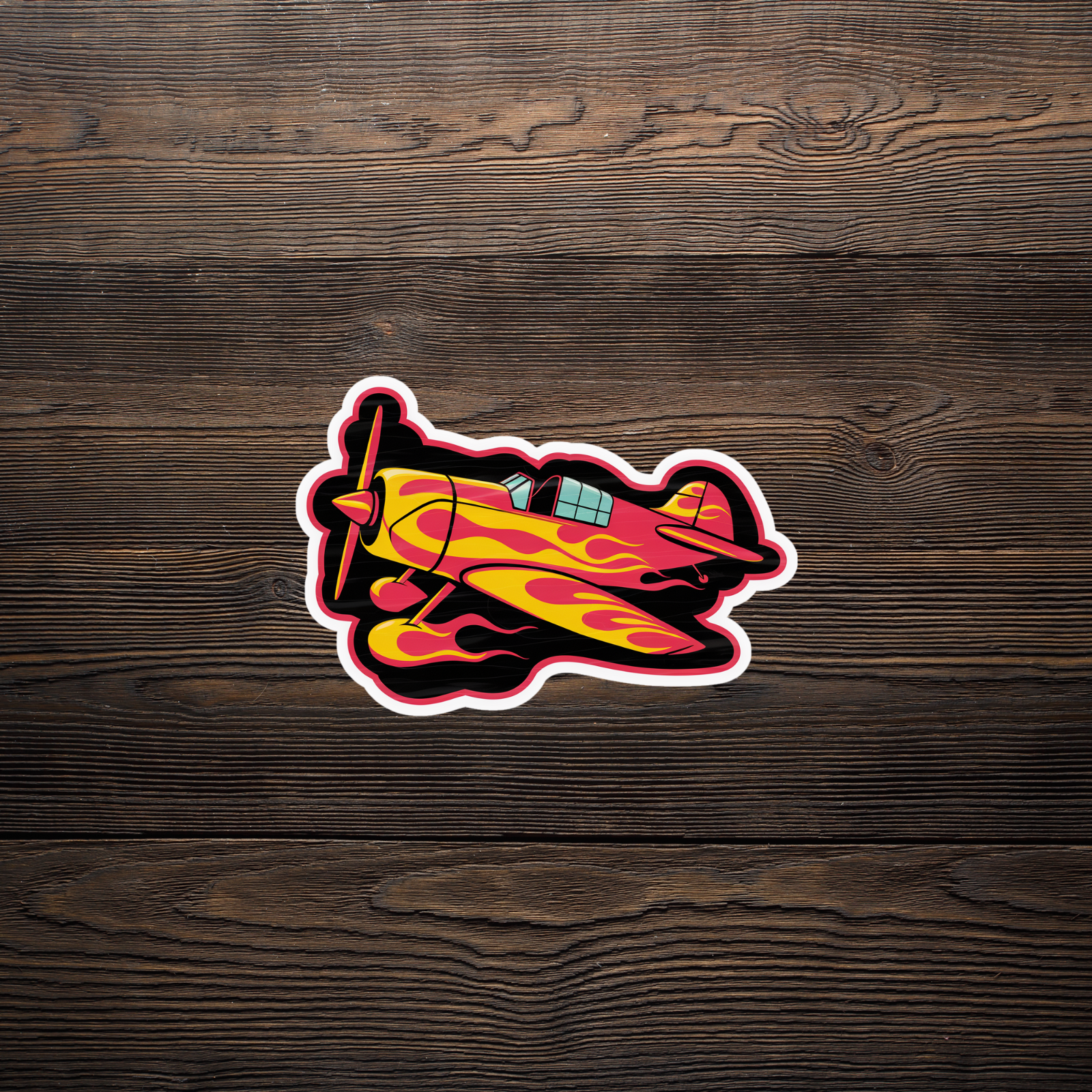 Aircraft Sticker Vintage Airplane Sticker - Retro Aircraft Decal for Aviation ...