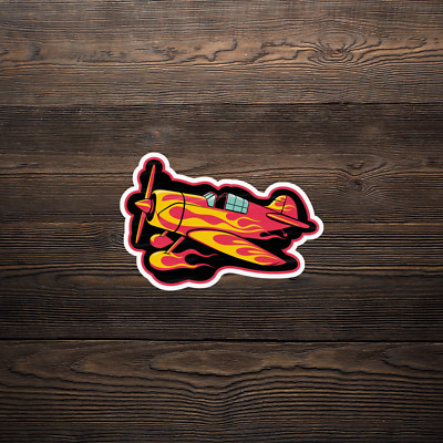 Vintage Airplane Sticker - Retro Aircraft Decal for Aviation Enthusiasts #1773