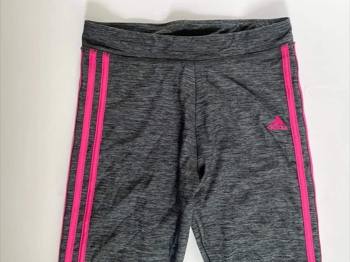 Adidas grey and pink leggings sale