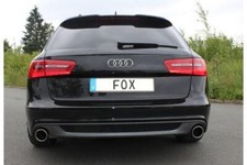 FOX Sportauspuff re li je 1x100 gerollt für Audi A6 4G 2.0l TFSI 2.8l FSI ab 11