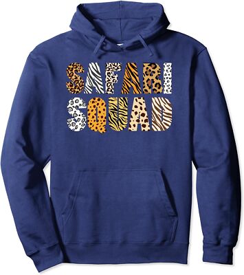 Safari Squad Zoologist Animals Zoo Lovers Theme Unisex Hooded Sweatshirt