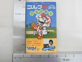 GOLF US COURSE MARIO Perfect Guide Nintendo Famicom Japan Book 1987 TK94
