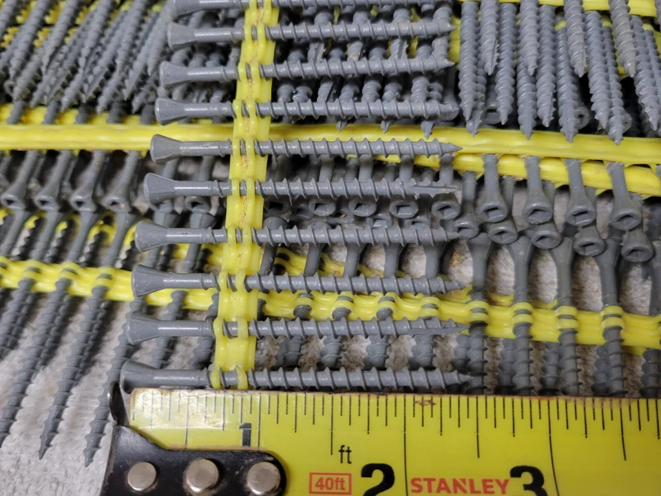 Винты Quik Drive Trim Head Deck 1280 шт. 2 1/2 дюйма серые квадратные Привод - DTHQ212S? - Изображение 3 из 4