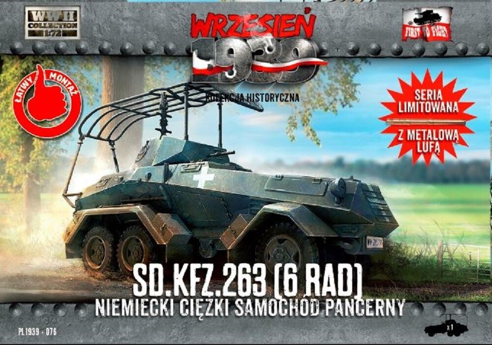 First To Fight 1/72 (20mm) Sd Kfz 263 6-Rad (FU) Heavy Armoured Car