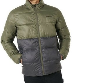 puffer block color utility jacket