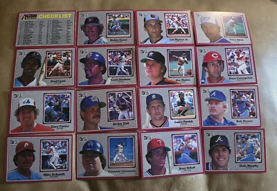 1983 Donruss Action All Stars Jumbo Cards Complete Set #1-#60 Ryan Ripken Rickey