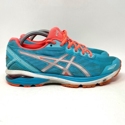 ASICS GT-1000 Athletic Sneaker Teal Blue Orange Womens