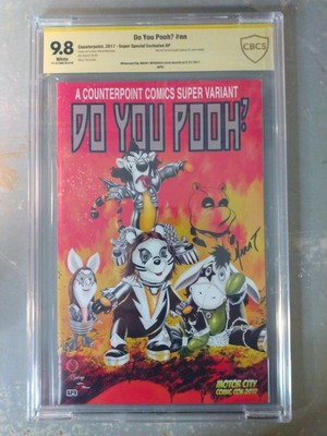 Do You Pooh? | 2017 CBCS 9.8 | Marat Signed & Sketched | Motor City KISS Special