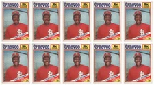(10) 1988 Topps Revco League Leaders Baseball #3 Vince Coleman Lot Cardinals
