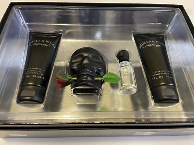 Ed Hardy Skulls and Roses by Christian Audigier 4PC Gift Set for