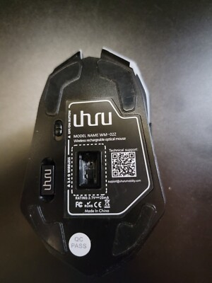 UHURU 2.4G Wireless Rechargeable Gaming Mouse Mice with 6 buttons WM-02Z Tested 