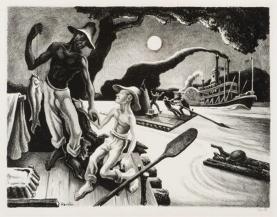 The Ballad of the Jealous Lover Lone Green Valley Benton 1934 Lithograph Print
