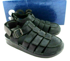 SAS Endeavor Iron Size 10.5 Wide Black Leather Men’s Sandals MSRP $188 USA MADE