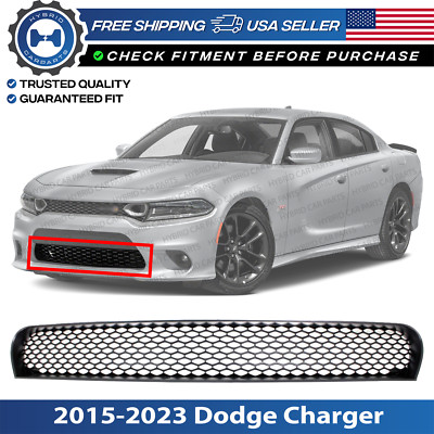 New Front Bumper Face Bar Grille Plastic For 2015-2023 Dodge Charger CH1036137