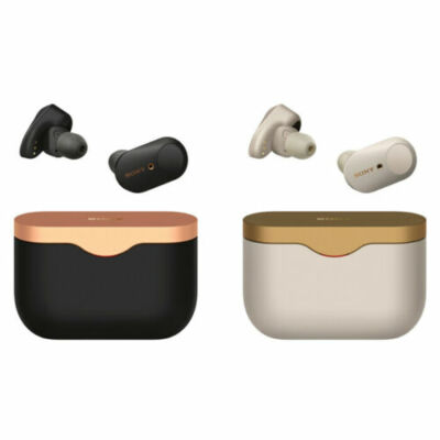 Sony WF 1000XM3 True Wireless Noise Canceling In-Ear Headphones Black  Silver