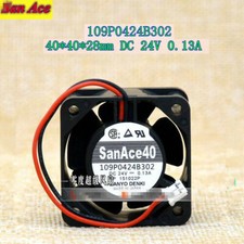 Sanyo 109P0424B302 4028 24V 0.13A 2-wire inverter cooling fan