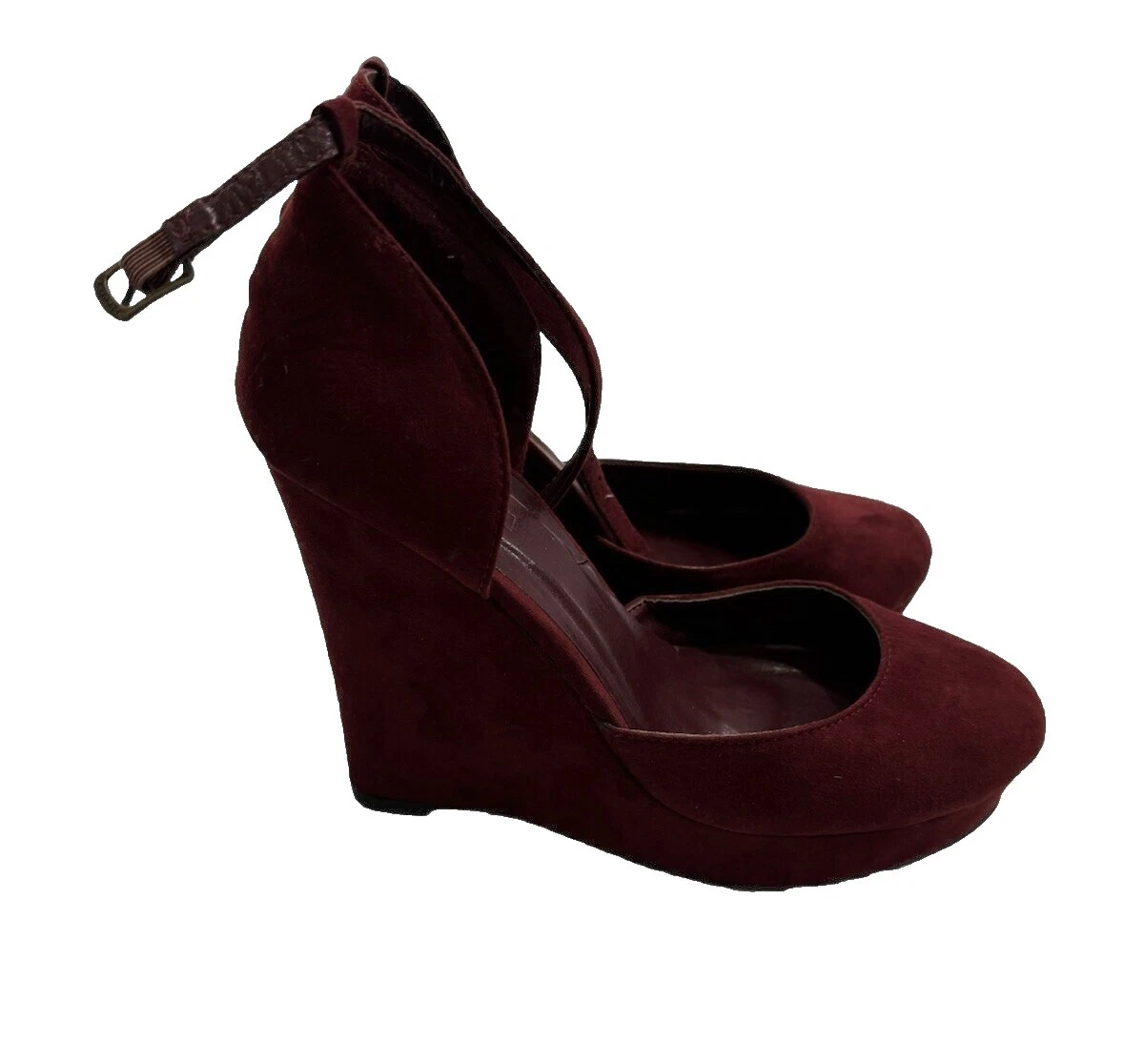 Saltos superiores femininos FOREVER 21 de camurça maciça